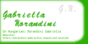 gabriella morandini business card